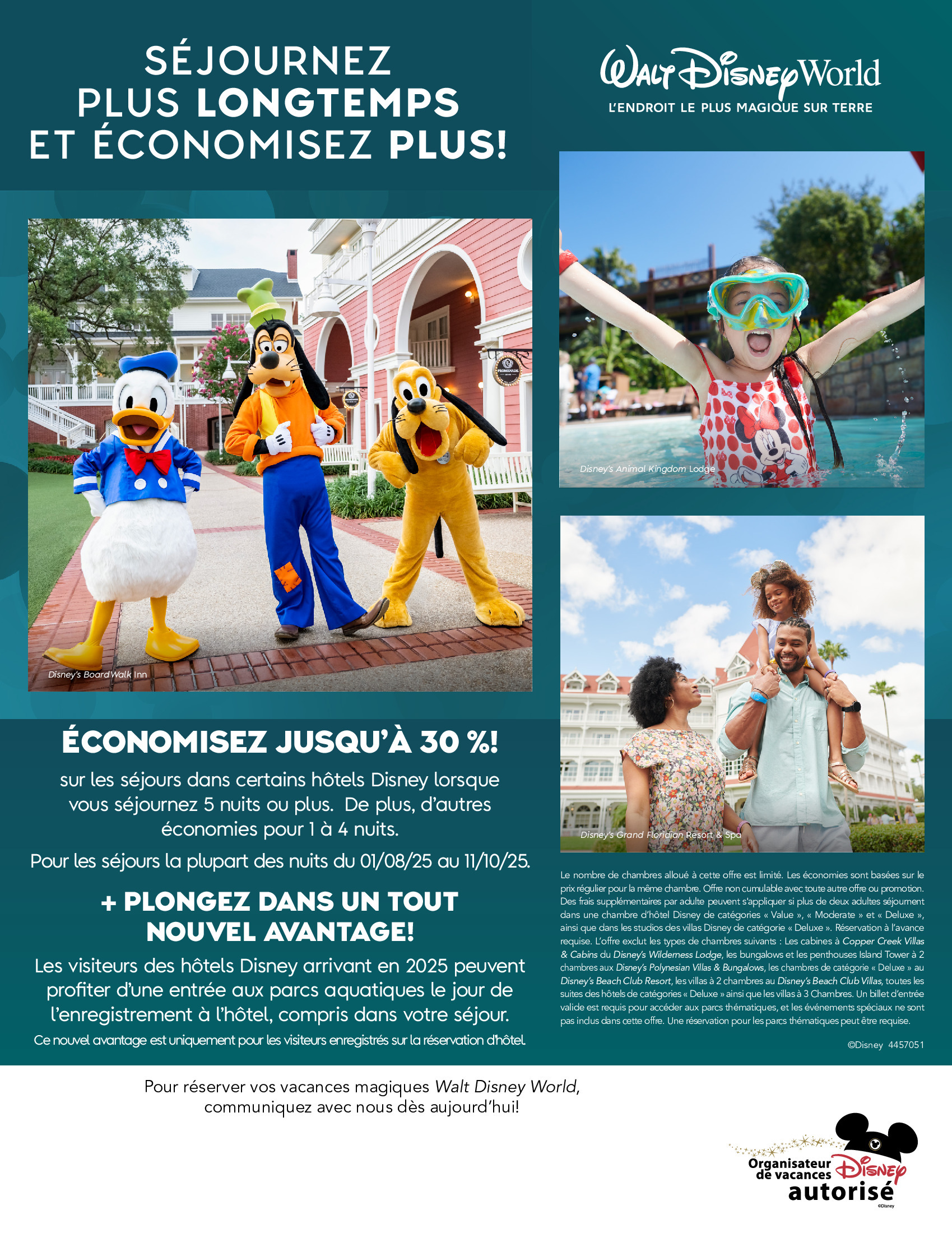Walt Disney World Resort en Floride Séjournez Plus Longtemps Et Économisez Plus ! Walt Disney World Resort en Floride Séjournez Plus Longtemps Et Économisez Plus !